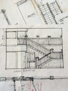 Plans for the renovation of the staircase