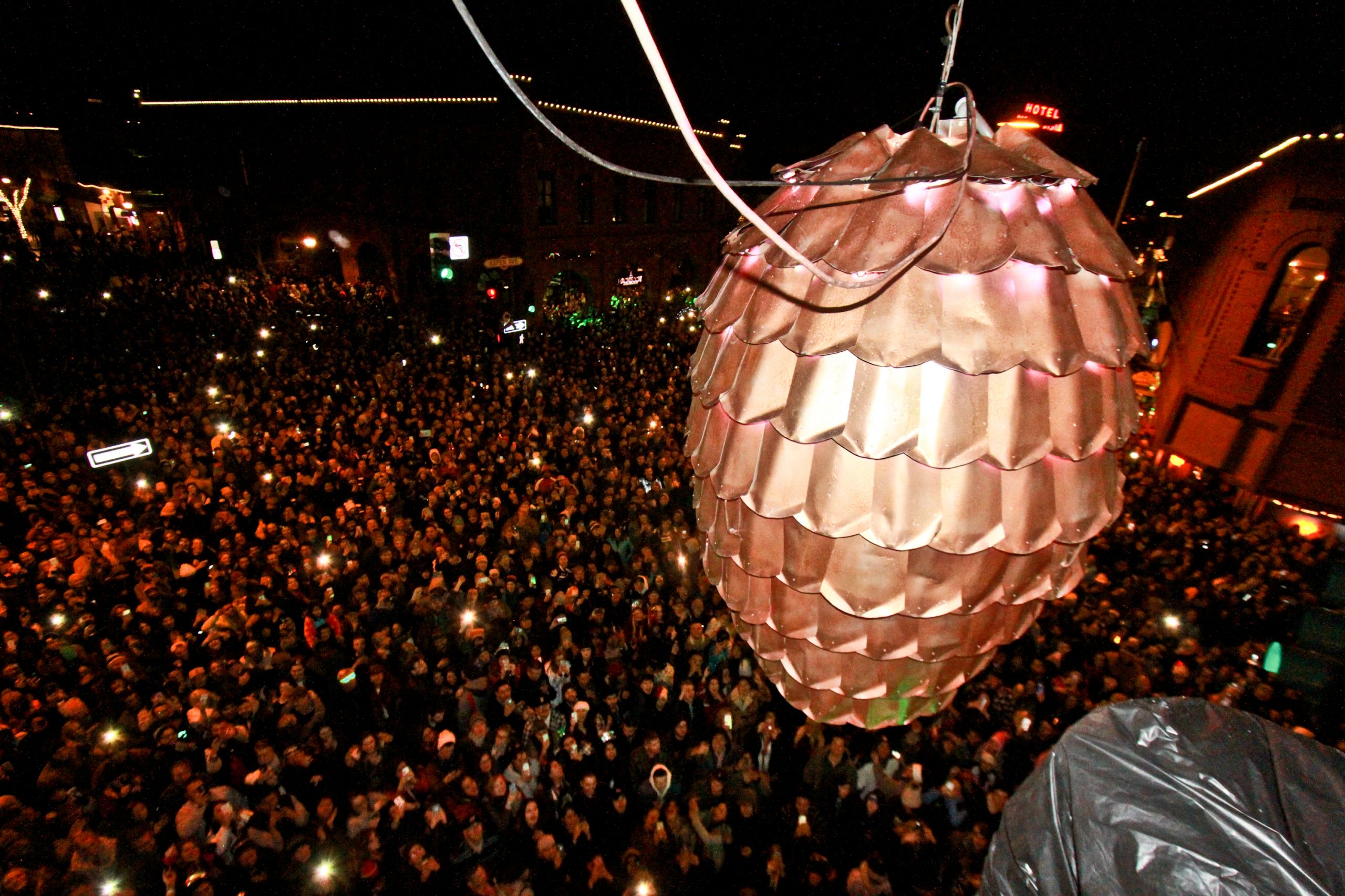 CANCELLED The Great Pine Cone Drop! Weatherford Hotel