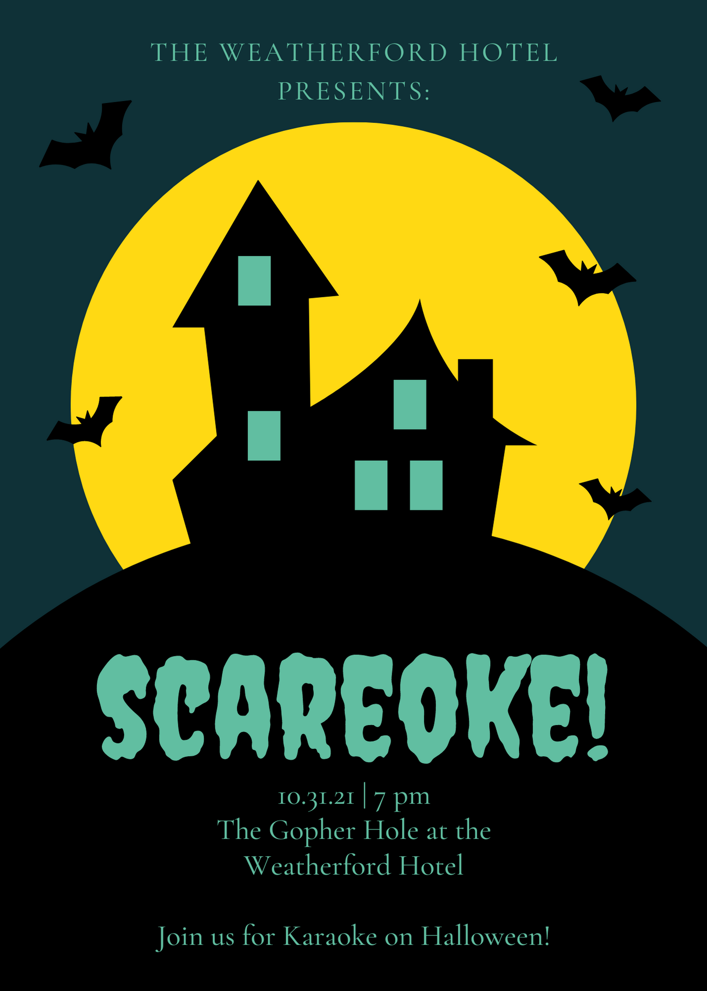 bring all your friends for scareoke karaoke at the Gopher Hole in Flagstaff AZ