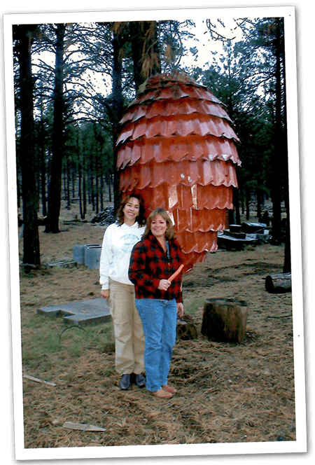 The enormous pinecone for New Years